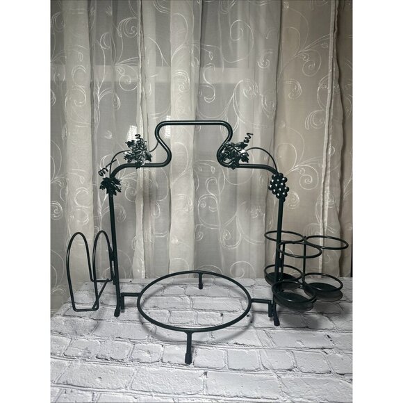 Other - Vineyard Metal Buffet Rack Plate/Fork/Knife/Spoon/Napkin Holder Table organizer